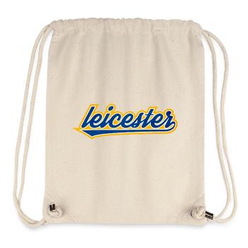 Leicester Script Swoosh on clothing - Stanley/Stella Recycled Gym Bag - natural - Front