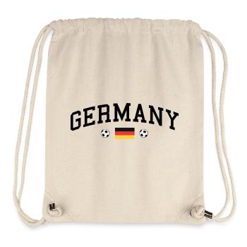 Germany mit Flagge - Stanley/Stella recycelter Gym Bag - Naturweiß - Vorne