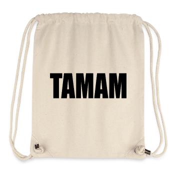 TAMAM TÜRKISCH - Stanley/Stella recycelter Gym Bag - Naturweiß - Vorne