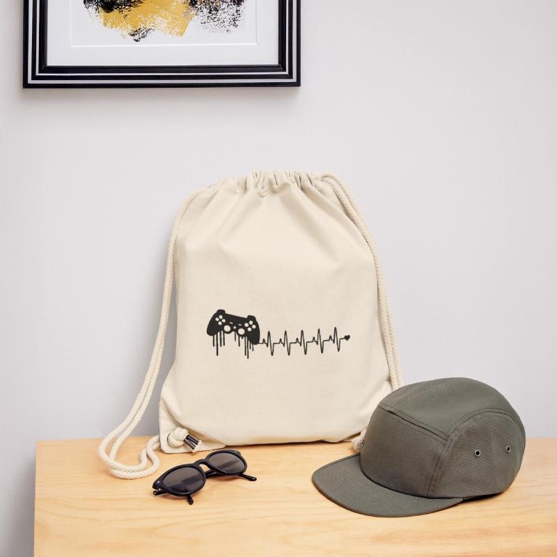 Gaming Controller Heartbeat Stanley/Stella Recycled Gym Bag