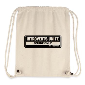introverts - Stanley/Stella Recycled Gym Bag - natural - Front