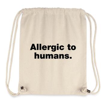 Allergique aux humains - Sac à cordon recyclé Stanley/Stella - blanc naturel - Devant