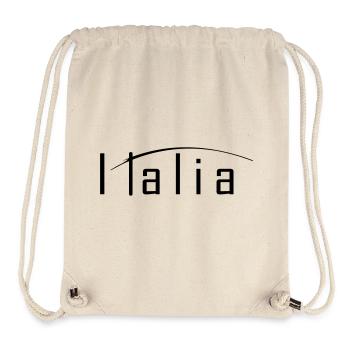 Italia - Sac à cordon recyclé Stanley/Stella - blanc naturel - Devant