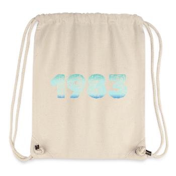 1983 Grunge Gradient Digits - Stanley/Stella Recycled Gym Bag - natural - Front