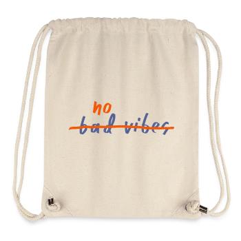 No Bad Vibes Positive Denkweise - Stanley/Stella recycelter Gym Bag - Naturweiß - Vorne