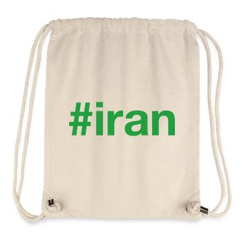 Iran Hashtag - Stanley/Stella recycelter Gym Bag - Naturweiß - Vorne