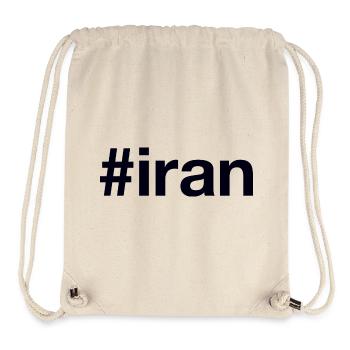 Iran Hashtag - Stanley/Stella recycelter Gym Bag - Naturweiß - Vorne
