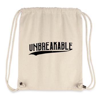 unbreakable unaufhaltsam strong Training beliebt - Stanley/Stella recycelter Gym Bag - Naturweiß - Vorne