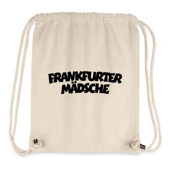 Frankfurter Mädsche (Schwarz) - Stanley/Stella recycelter Gym Bag - Naturweiß - Vorne