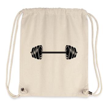 Gewichte Hanteln Scheiben Hantel - Stanley/Stella recycelter Gym Bag - Naturweiß - Vorne