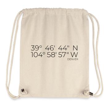 Coordinates Denver - Stanley/Stella Recycled Gym Bag - natural - Front