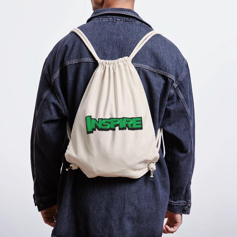 INSPIRE – Conception typographique 3D moderne Sac à cordon recyclé Stanley/Stella