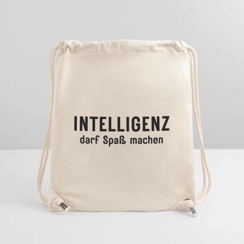 Intelligenz darf Spaß machen Statement Design Stanley/Stella recycelter Gym Bag