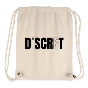 DISCRET !  - Sac à cordon recyclé Stanley/Stella - blanc naturel - Devant