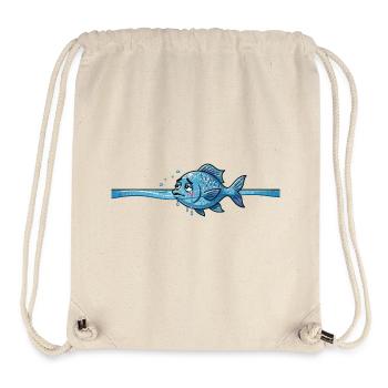 fish sea creature - Stanley/Stella Recycled Gym Bag - natural - Front