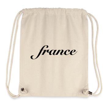 France - Sac à cordon recyclé Stanley/Stella - blanc naturel - Devant