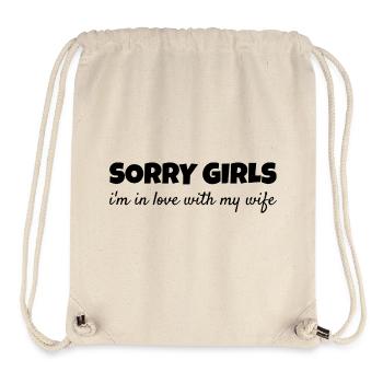 Pardonner à mon mari Orgueil Preuve d’amour romantique - Sac à cordon recyclé Stanley/Stella - blanc naturel - Devant