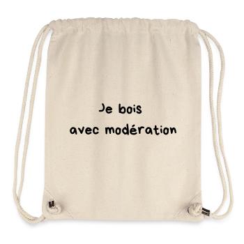 I drink in moderation - Stanley/Stella Recycled Gym Bag - natural - Front