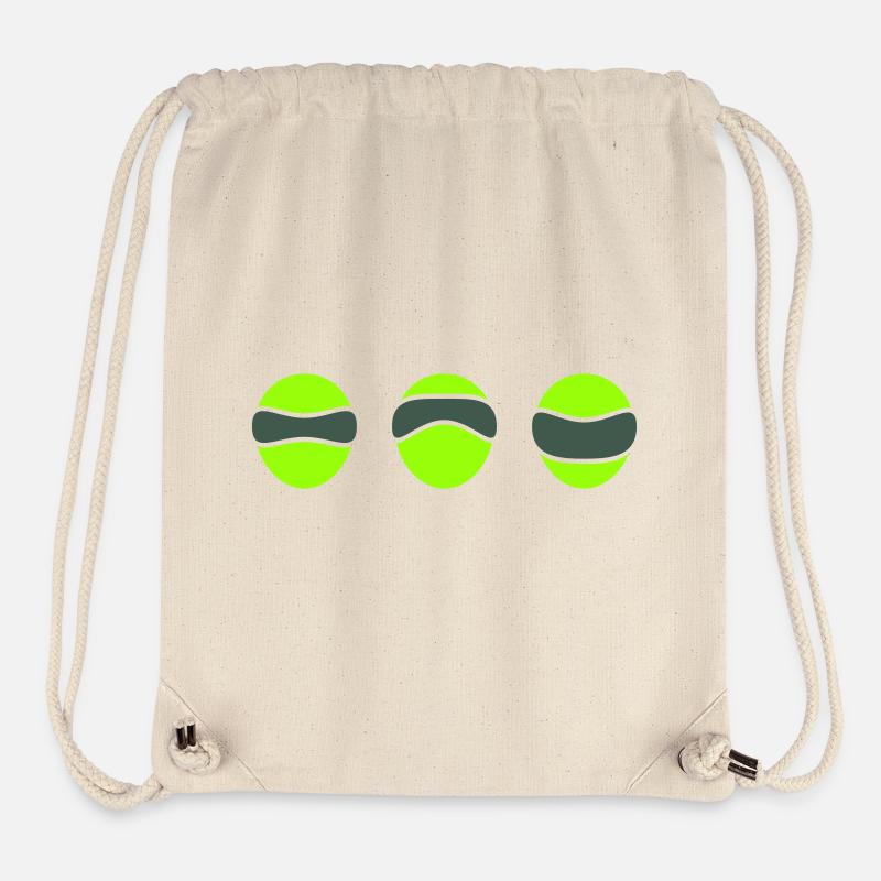 Visage d’extraterrestre 3 grands yeux - Sac à cordon recyclé Stanley/Stella - blanc naturel