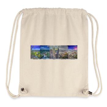 Pentaptych Multiple Mornings, Leoben in Utopias - Stanley/Stella Recycled Gym Bag - natural - Front