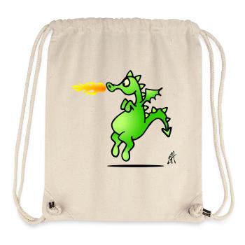 Drachen - Stanley/Stella recycelter Gym Bag - Naturweiß - Vorne