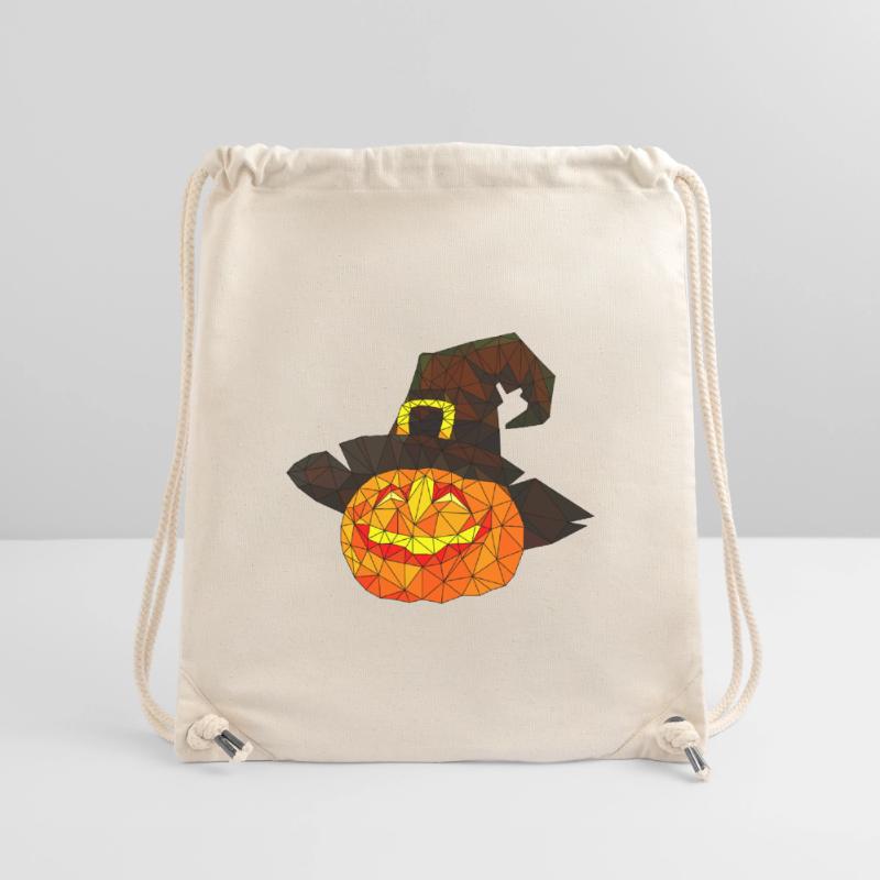Polygonal Halloween Pumpkin Triangular Poly Art Stanley/Stella Recycled Gym Bag