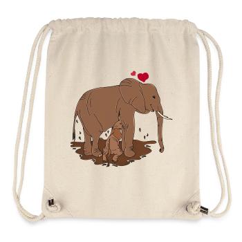 Koffer voller Liebe - Stanley/Stella recycelter Gym Bag - Naturweiß - Vorne