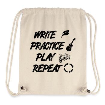 Motivierendes Ukulele Zitat - Stanley/Stella recycelter Gym Bag - Naturweiß - Vorne