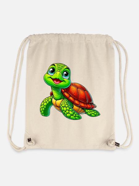Schildkröte - Stanley/Stella recycelter Gym Bag - Naturweiß