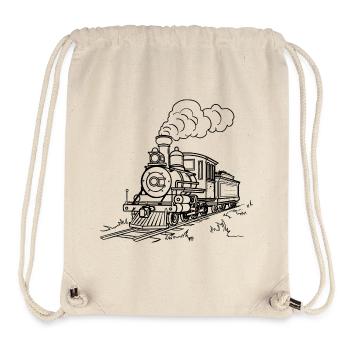 Railway Drawing - Stanley/Stella Recycled Gym Bag - natural - Front