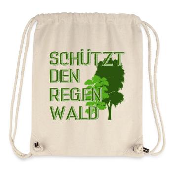 protects the rainforest - Stanley/Stella Recycled Gym Bag - natural - Front