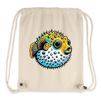 Kugelfisch - Stanley/Stella recycelter Gym Bag - Naturweiß - Vorne