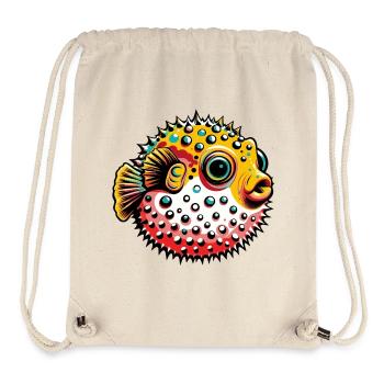 Kugelfisch - Stanley/Stella recycelter Gym Bag - Naturweiß - Vorne