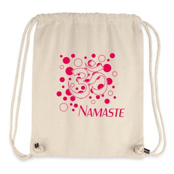 Om Namaste Pink Circle Design - Stanley/Stella Recycled Gym Bag - natural - Front