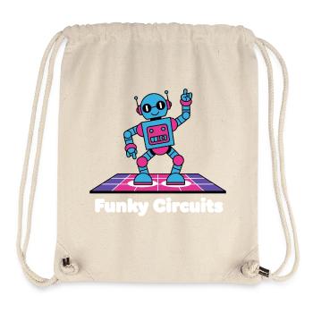 Funky Circuits Roboter - Stanley/Stella recycelter Gym Bag - Naturweiß - Vorne