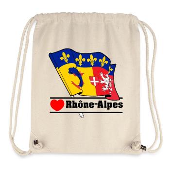 Rhône-Alpes Heart - Stanley/Stella Recycled Gym Bag - natural - Front