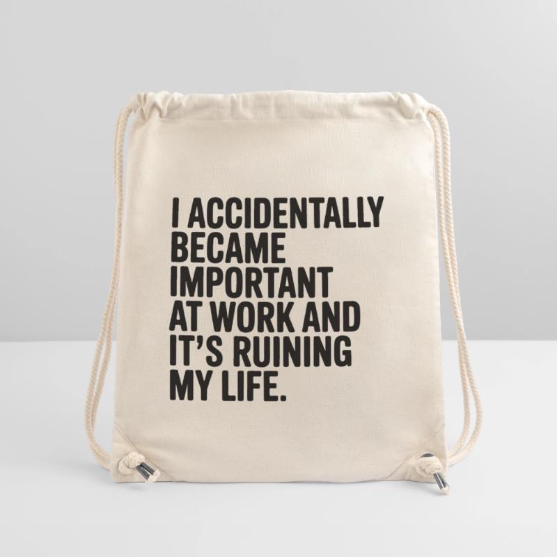 Accidentally Important at Work Stanley/Stella Recycled Gym Bag