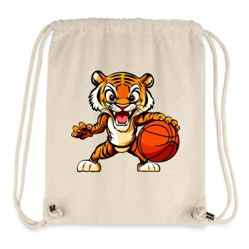 Tiger Basketball / Hooper Baller - Stanley/Stella Recycled Gym Bag - natural - Front