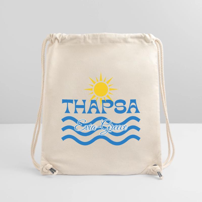 Thapsa Evia Grèce Vagues de soleil Sac à cordon recyclé Stanley/Stella