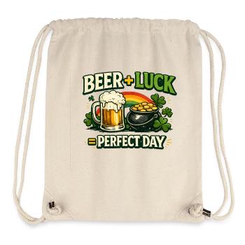 Bierglück Perfekter Tag - Stanley/Stella recycelter Gym Bag - Naturweiß - Vorne