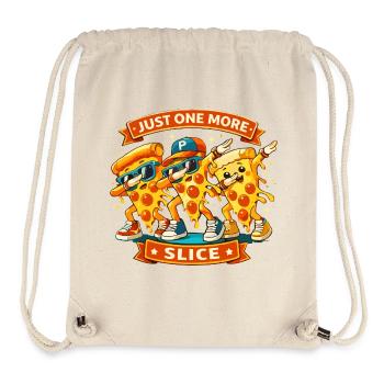 Danse du dab Une autre part de pizza Pizza fraîche - Sac à cordon recyclé Stanley/Stella - blanc naturel - Devant