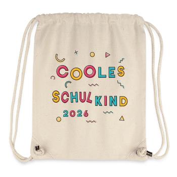 Cooles Schulkind 2026  - Stanley/Stella recycelter Gym Bag - Naturweiß - Vorne