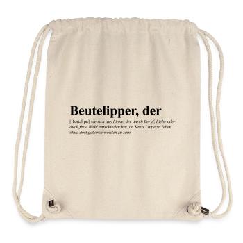 Sac Clipper - Dictionnaire - Sac à cordon recyclé Stanley/Stella - blanc naturel - Devant