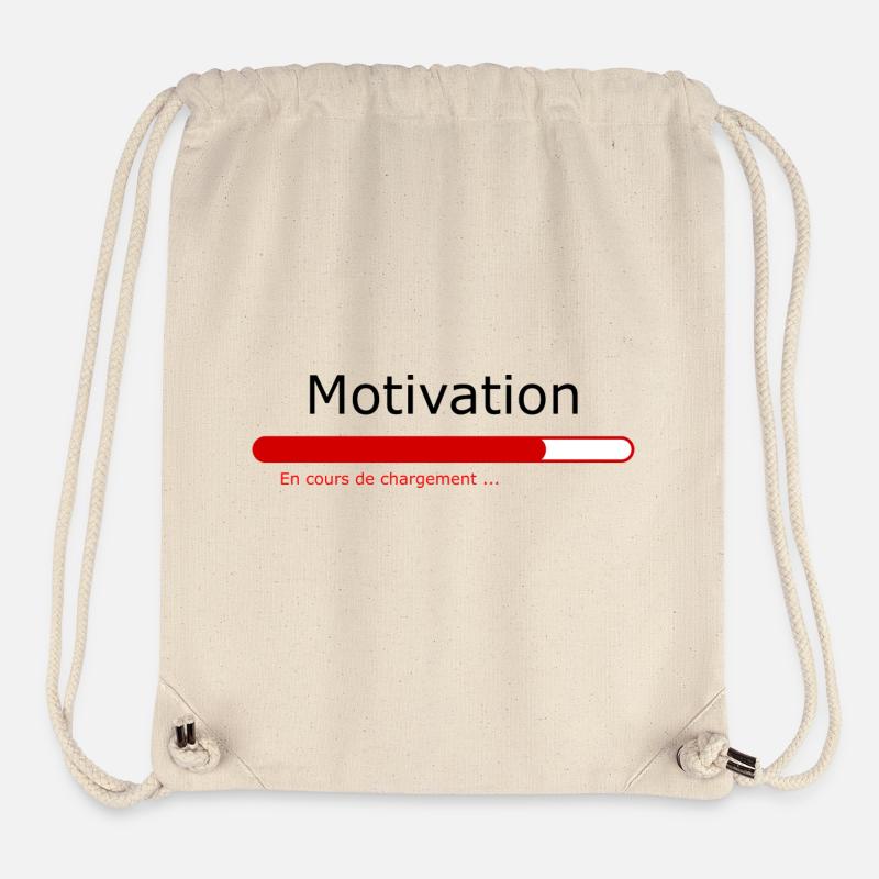 Motivation - Sac à cordon recyclé Stanley/Stella - blanc naturel