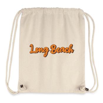 Long Beach Retro Script - Stanley/Stella Recycled Gym Bag - natural - Front