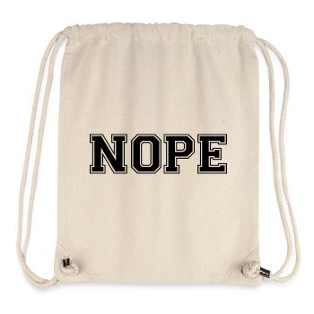 Nope - Stanley/Stella Recycled Gym Bag - natural - Front