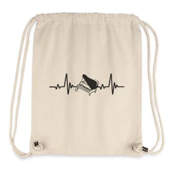 Grand Piano Classical Music Heart Instrument - Stanley/Stella Recycled Gym Bag - natural - Front