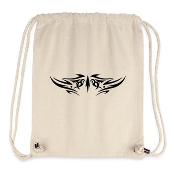 Grand ornement tribal en tatouage. - Sac à cordon recyclé Stanley/Stella - blanc naturel - Devant