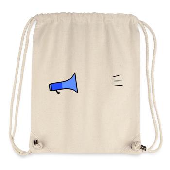 Megafon Text-Template - Stanley/Stella recycelter Gym Bag - Naturweiß - Vorne