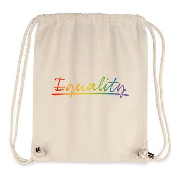 Égalité de la fierté - Sac à cordon recyclé Stanley/Stella - blanc naturel - Devant